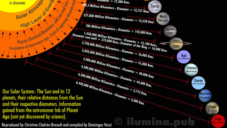 Distâncias e Diâmetros dos Planetas