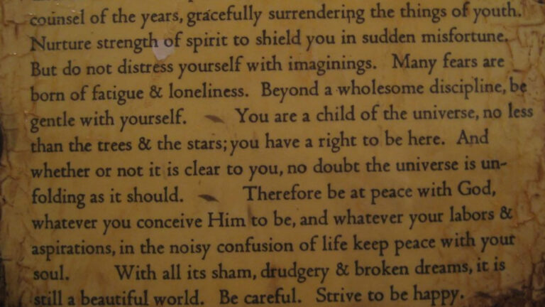 Desiderata