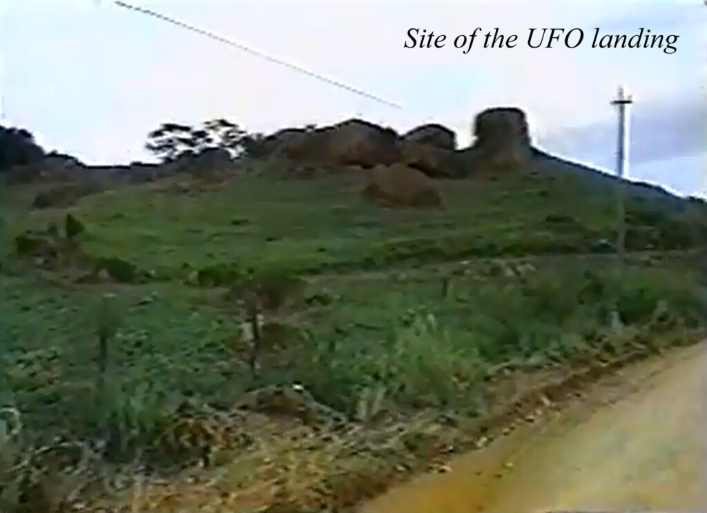 Local da aterrizagem do UFO em Itupepa, S.P., Brasil